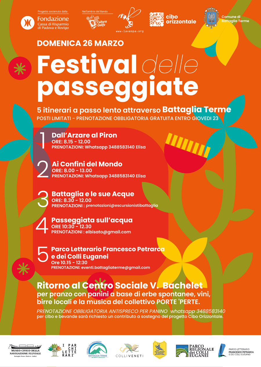 festival delle passeggiate 26 marzo 2023